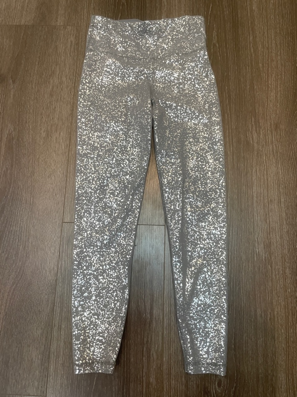 Sweaty Betty Terrazzo Foil Print Goddess 7/8 Leggings Grey XS